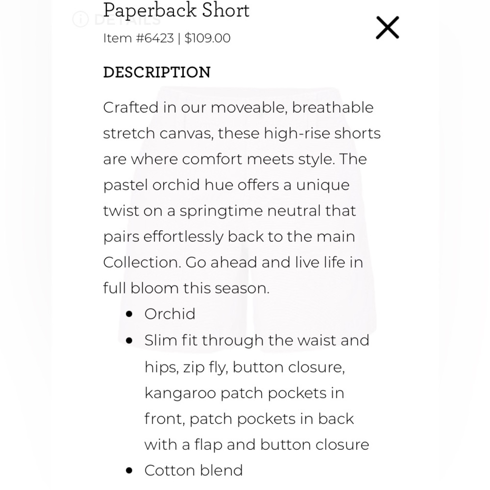 Cabi Pink Paperback Short- size 6 - Picture 6 of 7